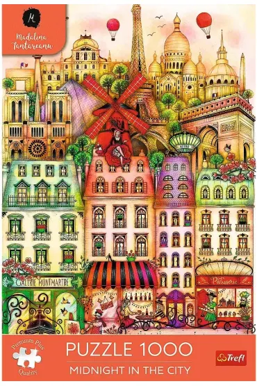 Puzzle 1000 el. O p�nocy w Pary�u Trefl