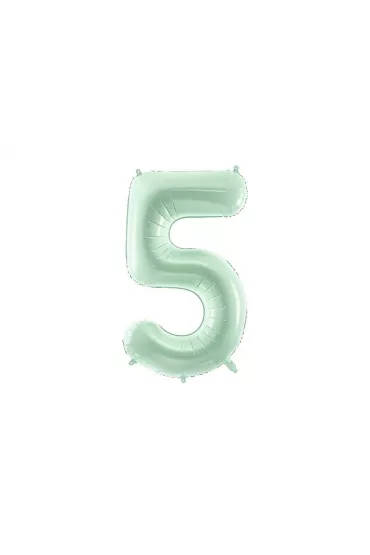 PartyDeco Balon foliowy 5 zielony 72cm