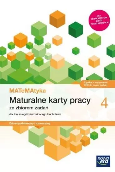 MATeMAtyka 4. Maturalne karty pracy dla liceum og�lnokszta�c�cego i technikum. Zakres podstawowy i rozszerzony. Szko�y ponadpodstawowe - Joanna Czarnowska, Jolanta Weso�owska, Lech Cha�ko, Wojciech Babia�ski