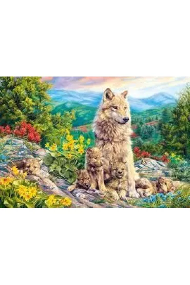 Puzzle 1000 el. Wilki nowe pokolenie Castorland