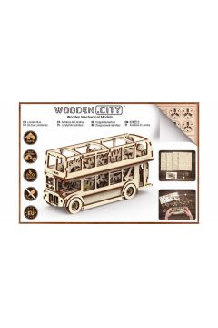 Drewniane puzzle 3D Autobus Wooden.City