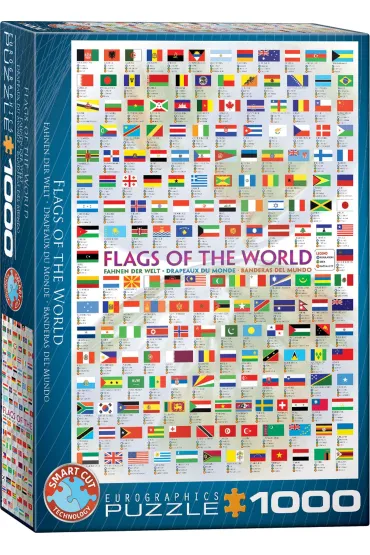 Puzzle 1000 el. Flagi �wiata Eurographics