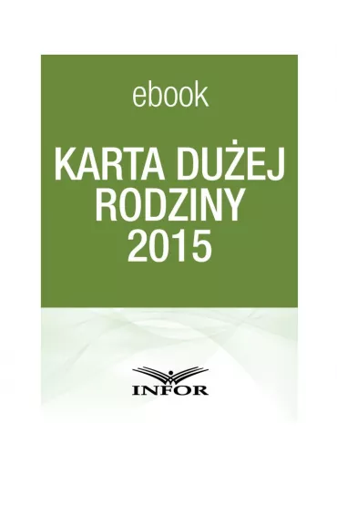 eBook Karta duej rodziny pdf - Infor Pl