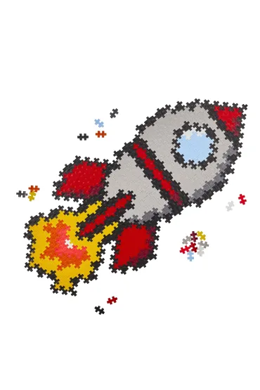 Puzzle By Numbers 500 el. Rakieta Plus-Plus
