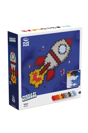 Puzzle By Numbers 500 el. Rakieta Plus-Plus