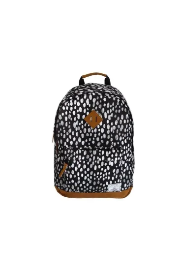 Paul&Co. Plecak dwukomorowy czarny/bia�e Kropki