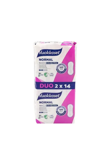 Vuokkoset Normal, Podpaski bez skrzyde�ek, duopack 2 x 14 szt.