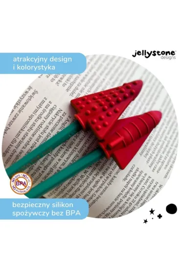 Jellystone Designs Gryzak terapeutyczny na o��wek czerwony