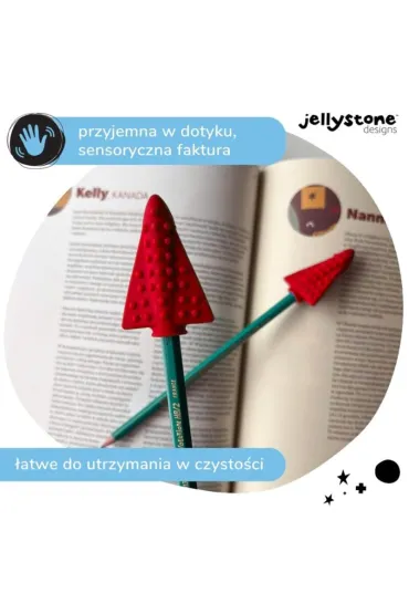 Jellystone Designs Gryzak terapeutyczny na o��wek czerwony