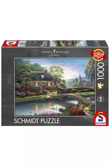 Puzzle 1000 el. PQ Thomas Kinkade Domek nad strumy Schmidt - Thomas  Kinkade