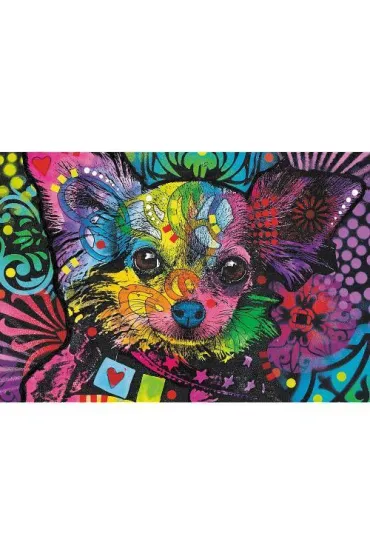Puzzle drewniane 501 el. Kolorowy szczeniak Trefl