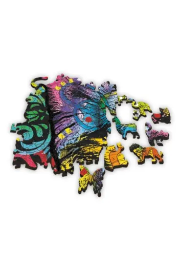 Puzzle drewniane 501 el. Kolorowy szczeniak Trefl