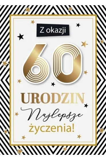 Armin Style Karnet Urodziny 60