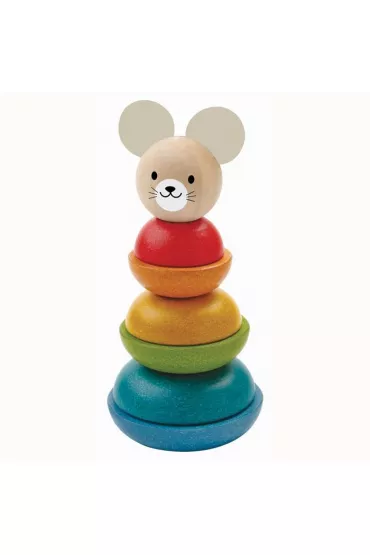 Myszka wie�a do uk�adania zabawki drewniane Plan Toys