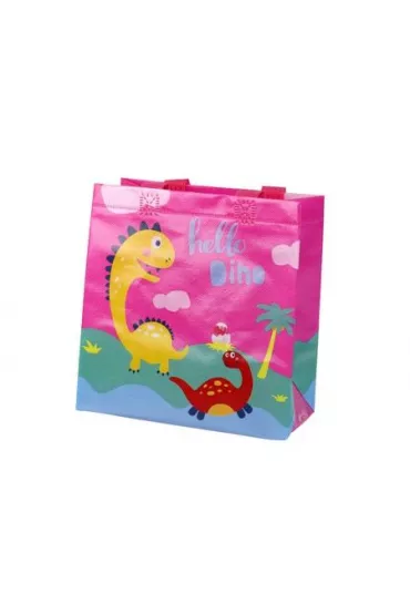 LeanToys Torba prezentowa Dinozaur r�owa 23x21,5x11cm
