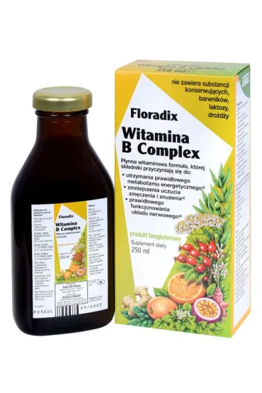 Floradix Zio�o-Piast Witamina B Complex Suplement diety 250 ml