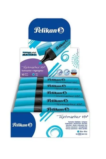 Pelikan Zakre�lacz 490 niebieski 10 szt.
