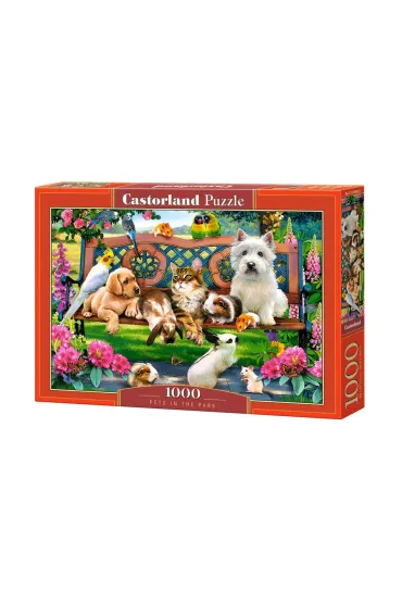 Puzzle 1000 el. Zwierz�ta w parku Castorland