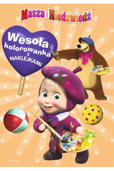 Weso�a kolorowanka z naklejkami. Masza i Nied�wied� - Chris Morris, Lo Hartog Van Banda