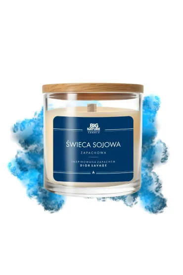 Pakiet: Zaleca si� kota. Tom 1, �wieca sojowa inspiracja zapachowa Dior Sauvage