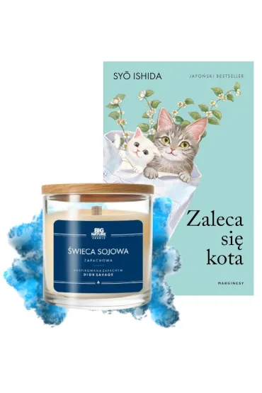 Pakiet: Zaleca si� kota. Tom 1, �wieca sojowa inspiracja zapachowa Dior Sauvage