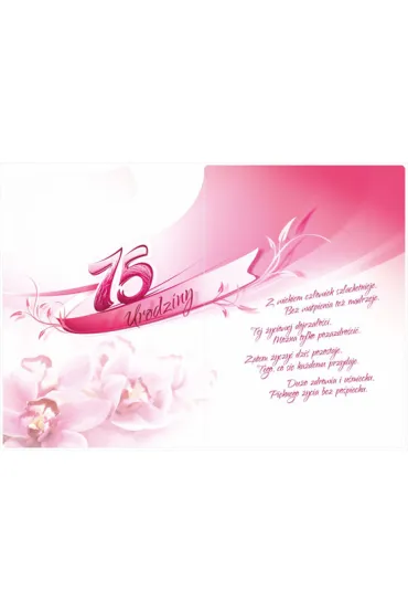 Art Nuvo Karnet 75 Urodziny