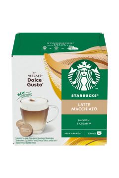 Starbucks Dolce Gusto Latte Macchiato Kawa w kapsułkach 6 x 16 g + 6 x 5,5 g