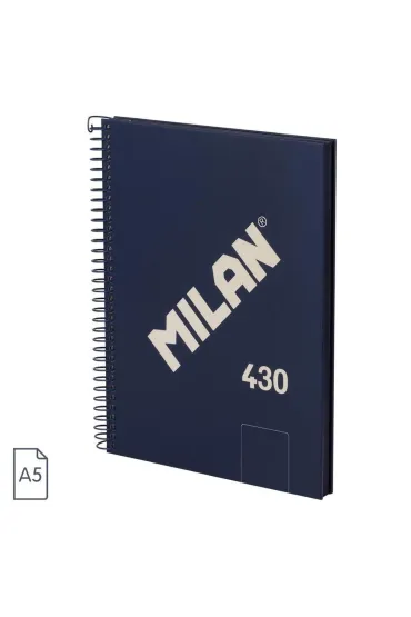 Milan Zeszyt na spirali A5 1918 niebieski czysty 80 kartek
