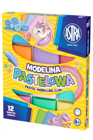 Astra Modelina pastelowa 12 szt.