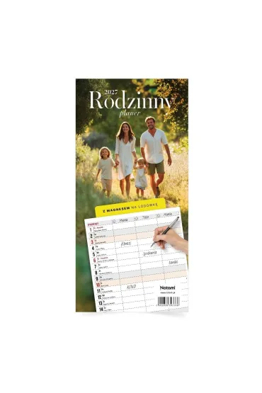 Kalendarz 2027 Planer Rodzinny z magnesem