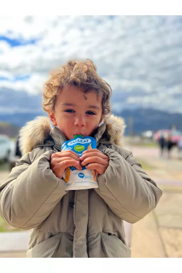 Smileat Mus z ekologicznymi migdaami, kakao i truskawkami po 9 miesicu 100 g Bio
