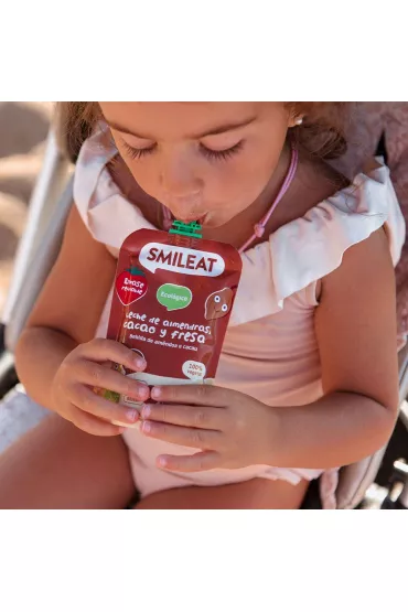 Smileat Mus z ekologicznymi migdaami, kakao i truskawkami po 9 miesicu 100 g Bio