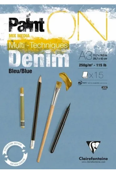 Clairefontaine Blok A3 d�insowy 250g 15ark