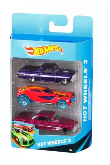 Hot Wheels. Samochodziki 3 sztuki Mattel
