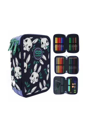 Pi�rnik 3-komorowy z wyposa�eniem Coolpack Jumper 3 game night bunny land