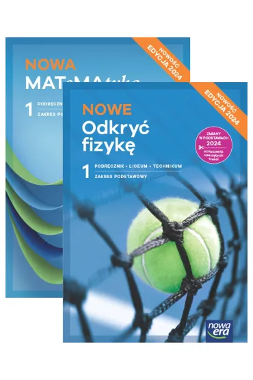 Pakiet podr�cznik�w: Nowa MATeMAtyka, Nowe Odkry� fizyk�. Zakres podstawowy. Liceum i technikum. Klasa 1. Edycja 2024 - Dorota Ponczek, Jerzy Janowicz, Karolina Wej, Lech Cha�ko, Marcin Braun, Marek Wi�ckowski, Roman Malarz, Weronika �liwa, Wojciech Babia�ski, Ewa Szmytkiewicz