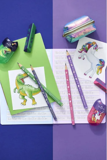 Faber-Castell Zestaw Dinozaur 2 o��wki Jumbo+temper�wka+gumka