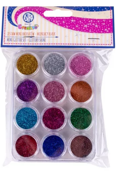 Astra Zestaw mini brokat�w - Mieni�cy blask 12x5ml