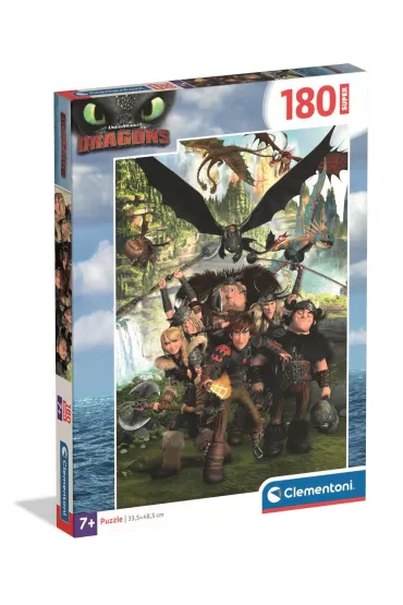 Puzzle 180 el. Super How To Train Your Dragon Clementoni