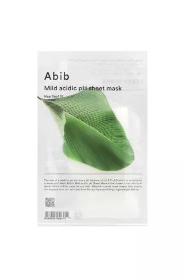 Abib Mild Acidic pH Sheet Mask Heartleaf Fit maska w p�achcie do twarzy 30 ml