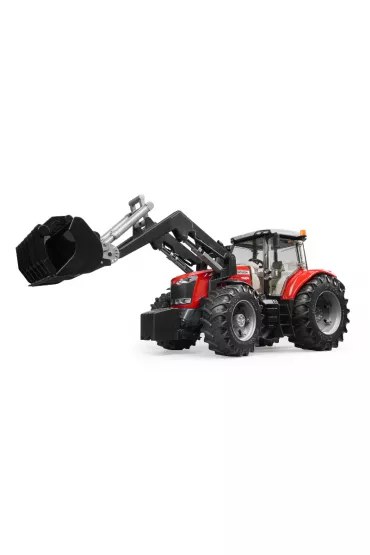 Traktor Massey Ferguson 7600 z �adowarka czo�ow� Bruder