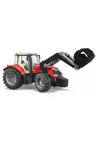 Traktor Massey Ferguson 7600 z �adowarka czo�ow� Bruder