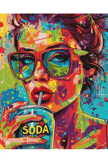 Ideyka Malowanie po numerach - Dziewczyna z lemoniad� 40x50cm