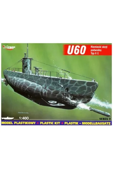 Niemiecki okr�t podwodny U60 Typ II C 1:400 Mirage Hobby