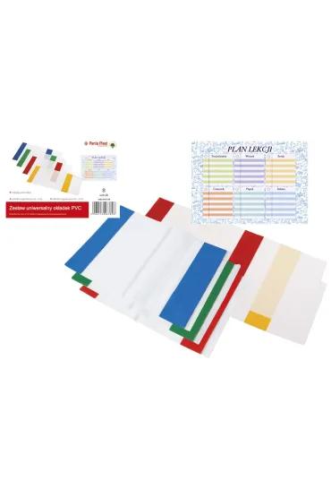 Panta Plast Paczka ok�adek uniwersalnych PVC +plan lekcji