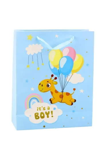 LeanToys Torba prezentowa It's A Boy 32x26x10cm