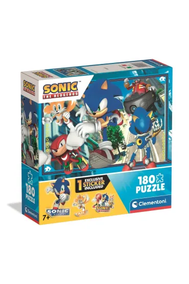 Puzzle 180 el. SuperColor. Sonic Clementoni