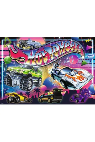 Puzzle 500 el. Hot Wheels: Lata 80-te Trefl