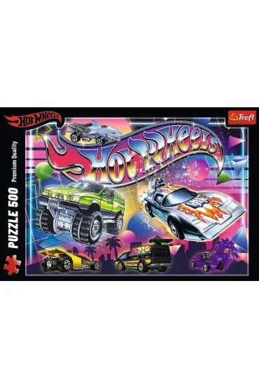 Puzzle 500 el. Hot Wheels: Lata 80-te Trefl
