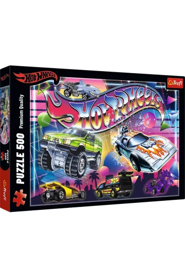 Puzzle 500 el. Hot Wheels: Lata 80-te Trefl